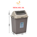 Kích thước thùng rác nhựa nắp lật 28L