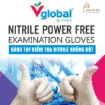 Găng tay cao su y tế Nitrile Vglobal gloves không bột