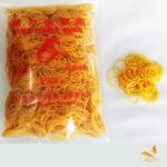 Dây chun vàng cột hàng, dây nịt tiểu trung đại túi 500g