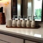 Bộ bình đựng dầu gội, sữa tắm, nước rửa tay bằng gốm sứ Bát Tràng – Sang trọng cho khách sạn, resort, homestay
