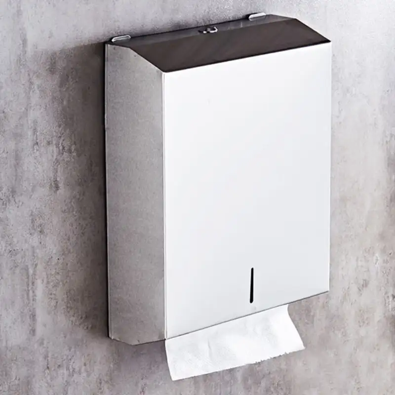 Hộp đựng giấy lau tay treo tường sang trọng inox