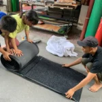 Thảm chùi chân siêu thấm nước sọc nhám