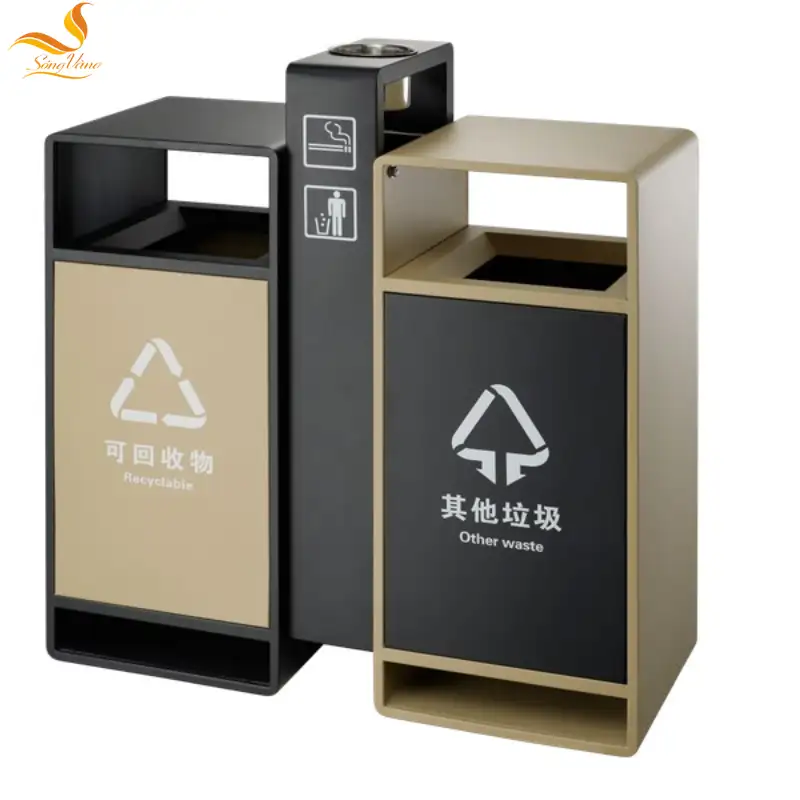 Thùng rác inox ngoài trời bền bỉ, chất lượng