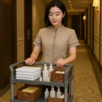 xe đẩy phục vụ khách sạn 3 tầng